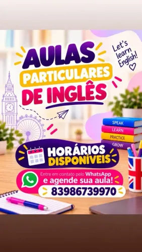 AULA PARTICULAR DE INGLÊS
