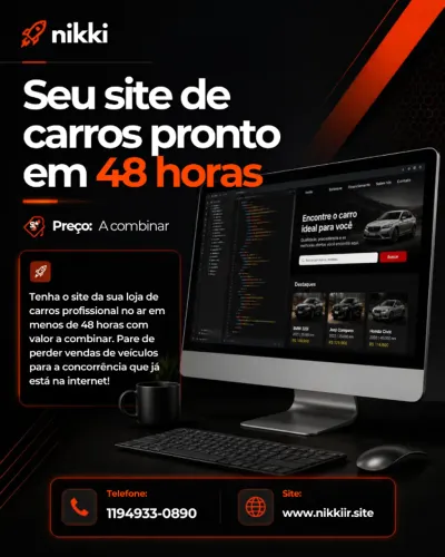 SITE focado em vendas para o seu marketing no Facebook e Instagram.