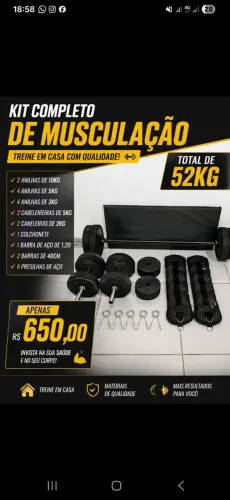 Kit de musculação