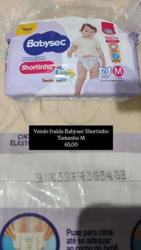 Pacote de Fralda M Babysec Shortinho