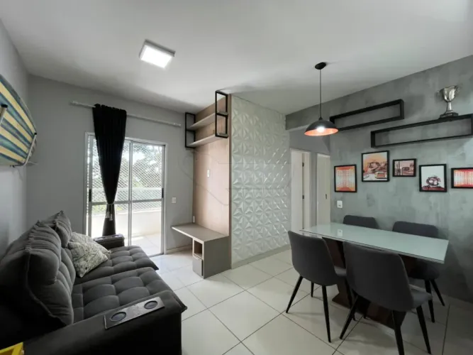 Apartamento mobiliado com 03 quartos, sendo 01 suíte no Condomínio Caribbean Residence Clu
