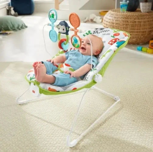 Cadeira de descanso Bouncer Fisher Price Amigos da Selva
