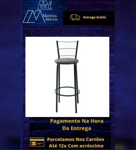 GRANDE PROMOÇÃO 01 BANQUETA ALTA DE FERRO COZINHA GOURMET ENTREGA GRATIS  