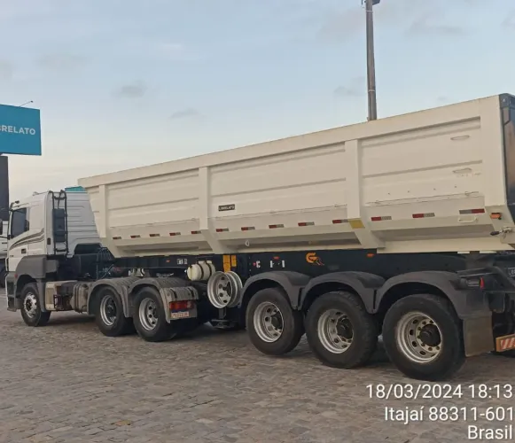 Carreta Basculante - Troca em 4 eixo ou Bi caçamba