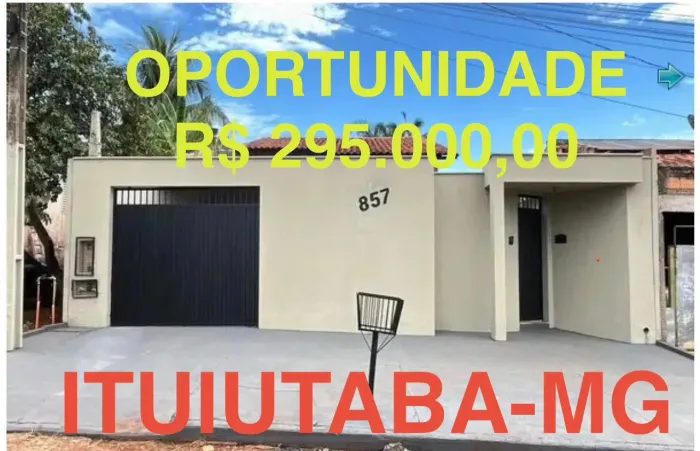 Vendo excelente casa em ITUIUTABA MG