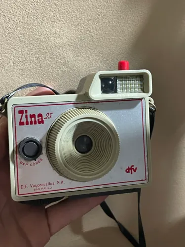 Câmera Fotográfica Vintage Zina 25 D.F. Vasconcellos - Coleção / Envio OLX