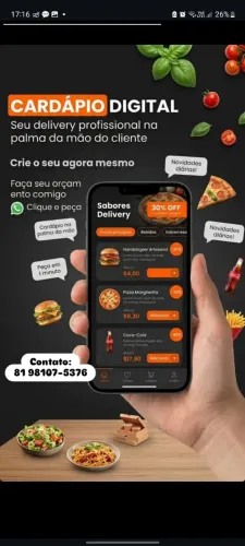 Criação de Site - Cardapio Digital 