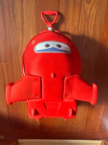 Mochila de Rodinha + Lancheira Super Wings Infantil