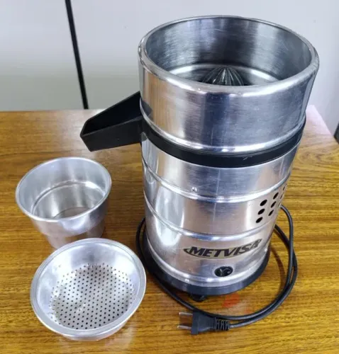Espremedor De Laranja Industrial Metvisa Alumínio - Ótimo Estado!