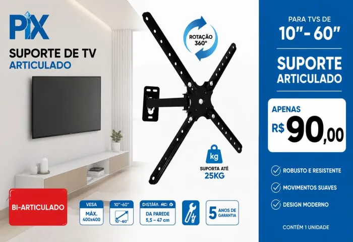 Suporte de tv articulado 