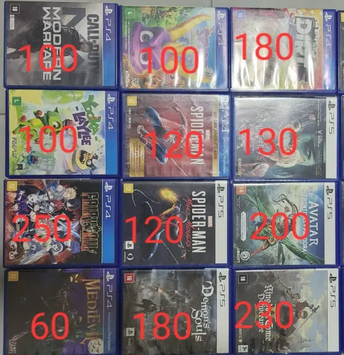 Jogos ps4 e ps5