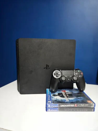 Playstation 4 / PS4 Slim 500GB + 2 Jogos - Funcionando Total