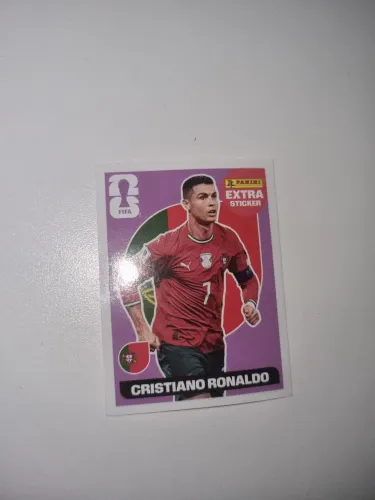 Figurinha Extra Sticker Cristiano Ronaldo Roxa - Copa do Mundo FIFA 2026 Panini