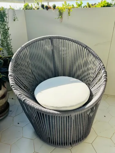Poltrona em corda náutica