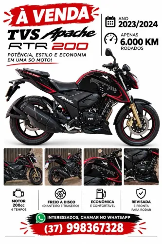 Rtr 200cc Semi NOVA