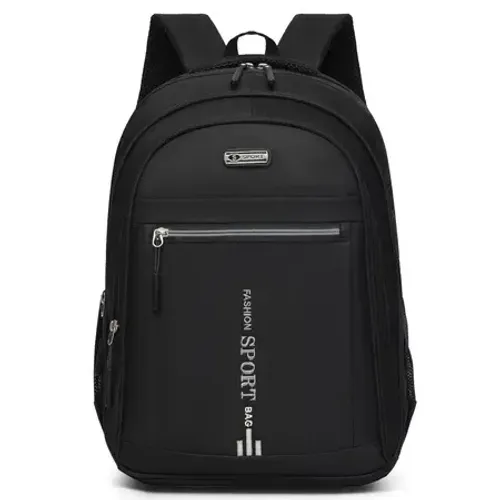 Mochila Masculina Preta Reforçada Impermeável Grande Capacidade para Trabalho Viagem Escol
