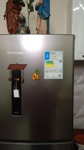 Geladeira inox Panasonic
