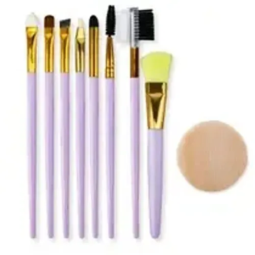 maquiagem kit completo profissional com esponja pincéis macios roxo