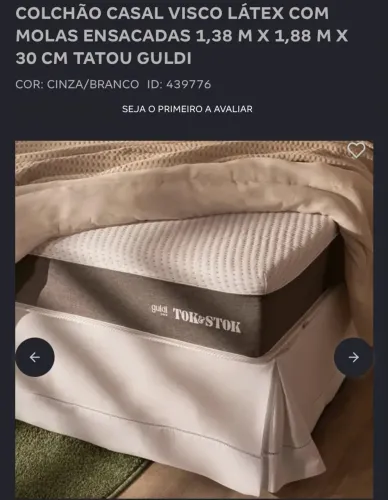 Colchão Casal Com Molas Ensacadas 1,38 X 1,88 Tatou Guldi Firme