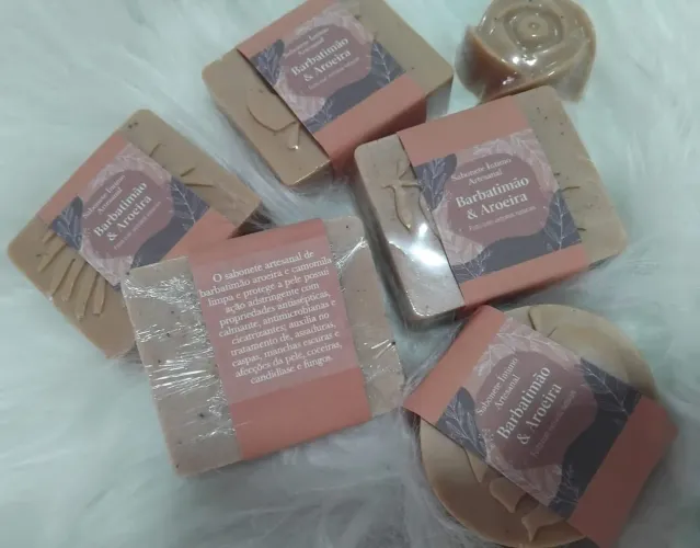 Sabonete Artesanal de Barbatimão e Aroeira 