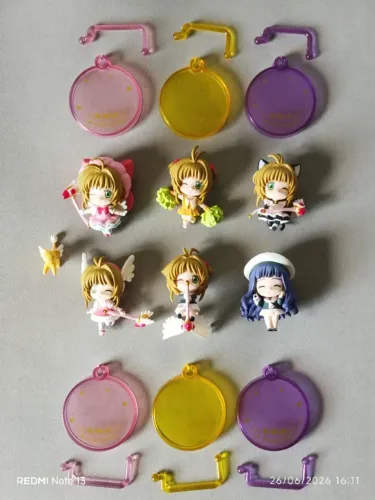 RARO -  Petit Chara! Series Card Captor Sakura Fuuin Kaijo Hen - Set B 6 figuras