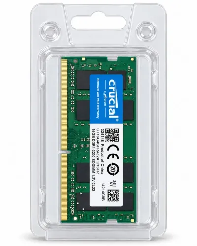 Memória RAM 16GB Crucial DDR4 - Nova