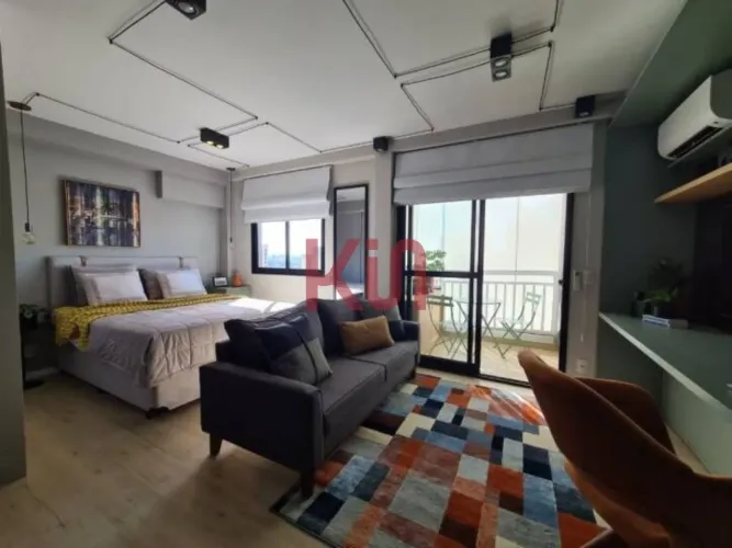 Studio moderno para venda ou locação em São Paulo-SP, Mirandópolis: 1 quarto, 1 banheiro.