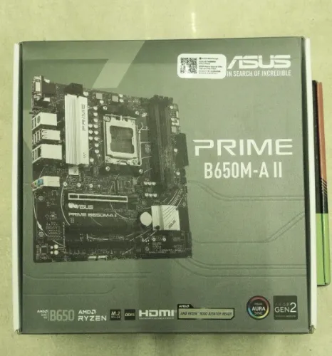 Placa-Mãe ASUS Prime B650M-A II - AM5 DDR5 (Zera, nunca usada!)