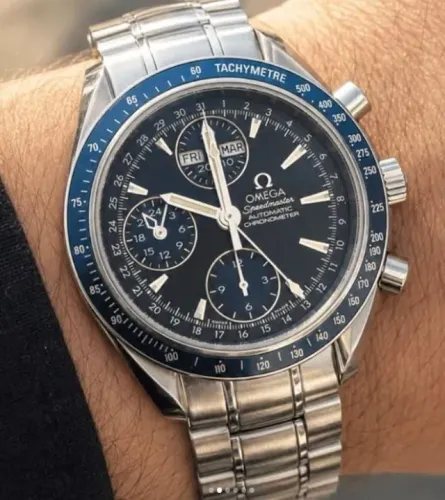 Omega Speedmaster Triple Date Blue Dial