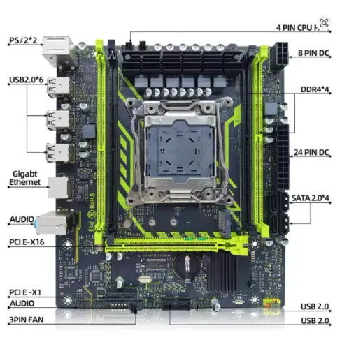 Kit Xeon-X99: placa ZSUS X99-8D4 + Xeon E5-2680 v4 + cooler