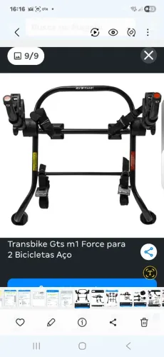 Transbike p/2 bicicletas Novo