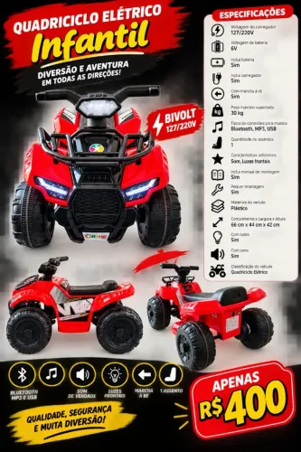 Vendo quadriciclo infantil