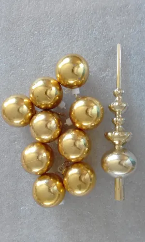 Bolas douradas - Enfeites de Natal.
