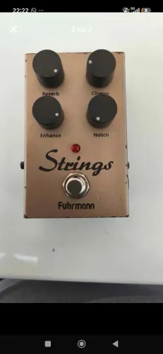 Pedal Fuhrmann Para Violão Profissional Efeito Strings Cor Marrom