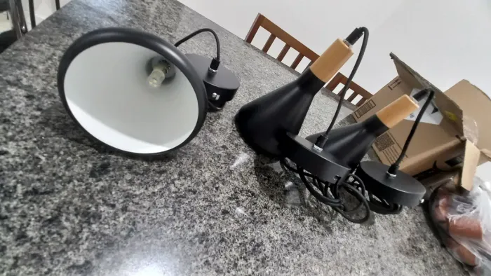 3 Luminária de depindurar novas