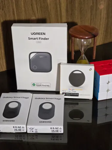 Tags Localizadoras Samsung SmartTag2, UGREEN Smart Finder e Google tag - Novas na Caixa