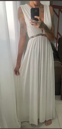Vestido branco zara 