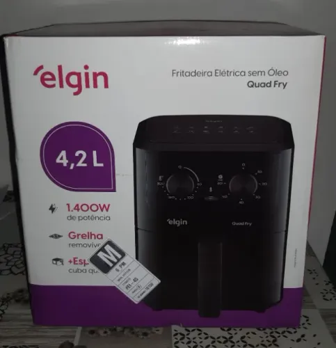 Fritadeira Elétrica Air Fryer Quad Fry Elgin 4,2 L, 1400w