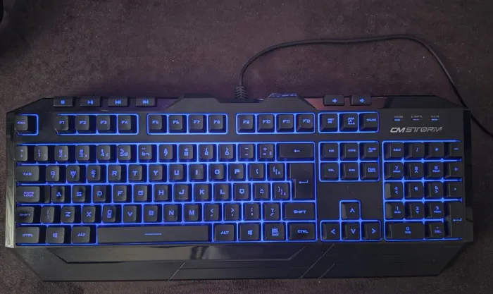 Teclado gamer com led