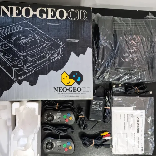 Neo GeoCD caixa original 2 controles