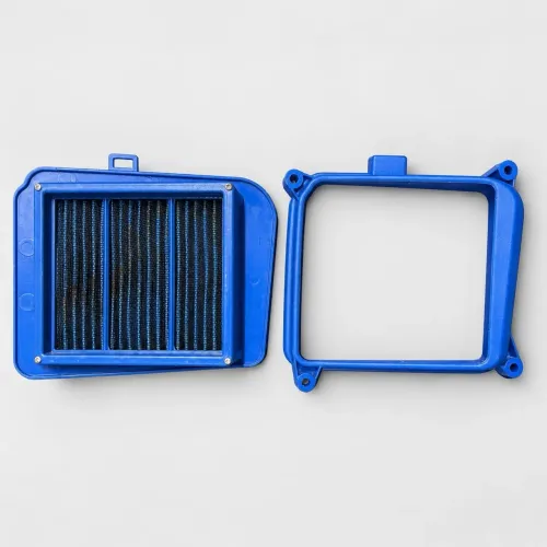 Filtro de Ar Esportivo Lavável + Moldura Azul - Start Titan Fan 125 150 160