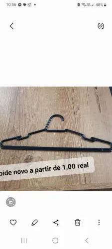 Cabide popular novo 1,00 cada