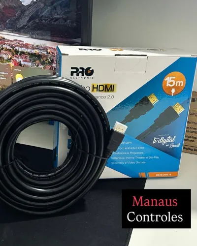 Cabo Hdmi de 15 Metros 2.0 Compatível 3D / 1080p e 4K 