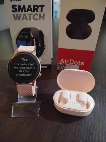 Combo ROSA Smartwatch + Fone Bluetooth Case