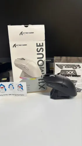 Mouse Attack Shark X11 NOVO + Dock de Carregamento