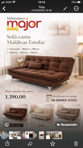 sofa cama  luxo maldivias estofart