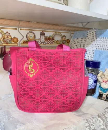 bolsa térmica rosa para marmita Dermiwil / bolsa de armazenamento térmico