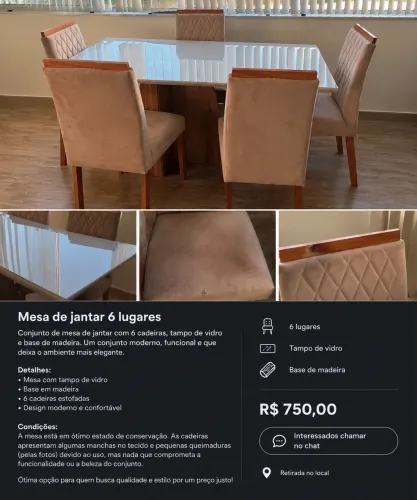 Vendo mesa