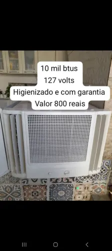Ar-condicionado 10mil btus 127volts Higienizado e com garantia 