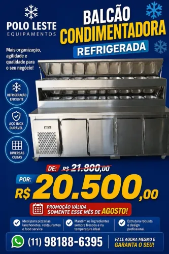 Balcão condimentadora